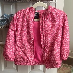 GAP Kids Pink Floral Raincoat